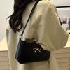 Elegant Bow Design Underarm Bag Women Fashi Pu Leather Hobo Bag Stylish Shoulder Bag Korean Minimalist Commute Crossbody Bag