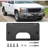 Front Bumper License Plate Frame Bracket Holder Compatible with 2003 2004 2005 2006 2007 GMC Sierra 1500 2500HD 3500HD Replace 15199886,GM1068135