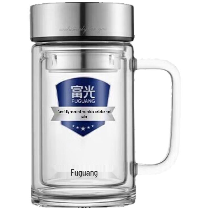 Fuguang Noble Double-Wall Glass Mug 400ml