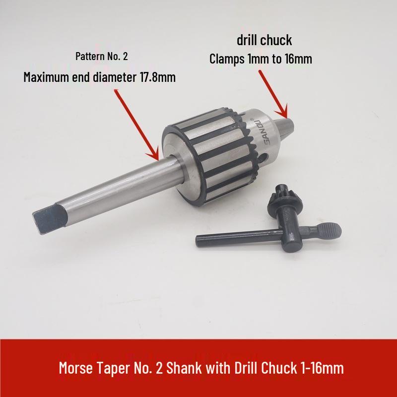 Morse Taper Shank Drill Chuck Set 1-13mm with Bench & Magnetic Drill Compatibility