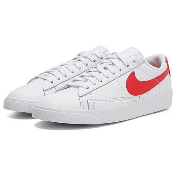 Nike Blazer Abrasion Resistant Breathable Low top Skateboard Shoes Women's White Unisex AA3961-109