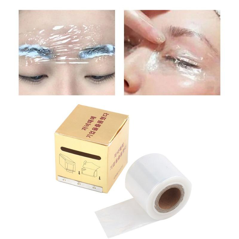 1 Roll Of 42mm*200m Disposable Clear Semi-Permanent Makeup Cover Film, For Eyebrow/Eyeliner/Lip Tattooing Or Microblading
