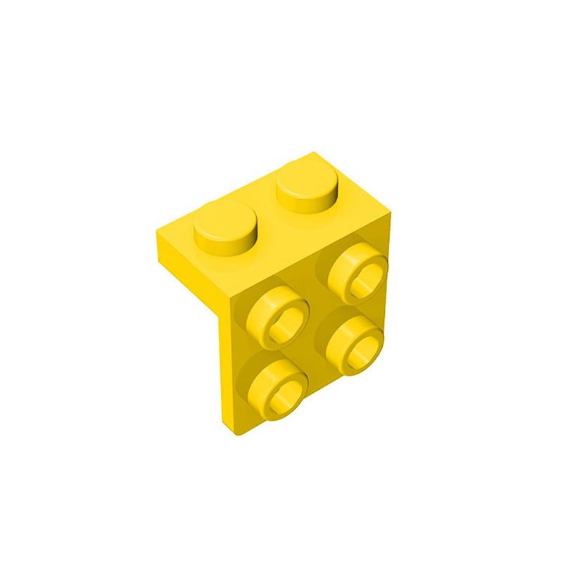 50g/64PCS 44728 Bracket 1x2-2x2 Building Blocks Moc 2+4 Right Angle Parts Compatible with Bricks Children Assembly Toys