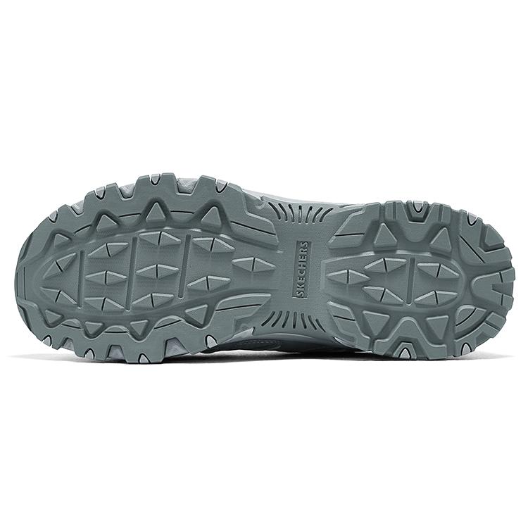 Skechers Outdoor Mens Flash Wing Shoes Cushioning Thick Sole Comfortable Low Top Hiking Shoes Men sneaker Gray 237752-GRY