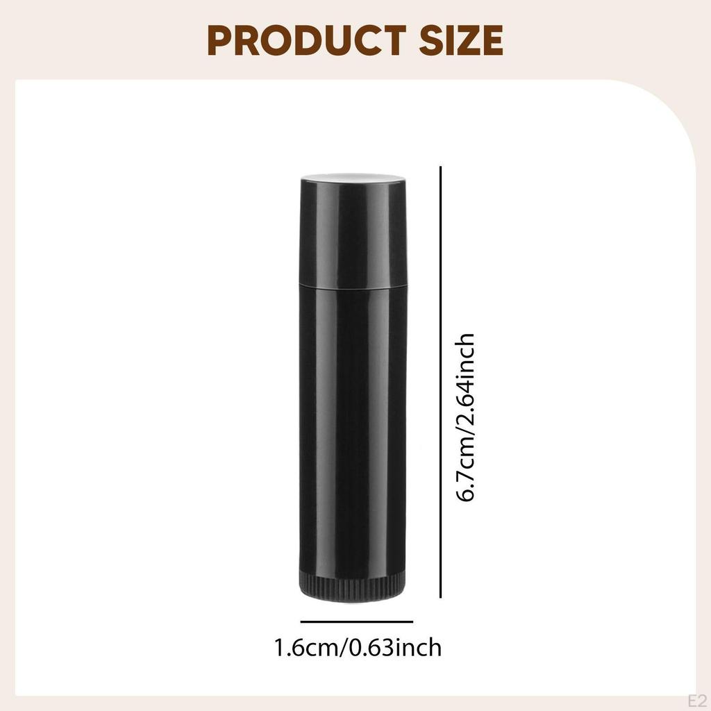 50 5,5ml Runde drehbare Lippenbalsamtuben, für Balsam, kosmetische Probenbalsame und feste Produkte