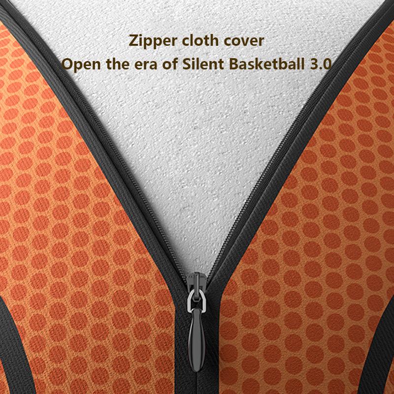 1Pc Kids Bouncing Mute Silent Basketball With Cloth Cover Indoor Silent Foam Basketball Bounce Soft Squeezable Ball