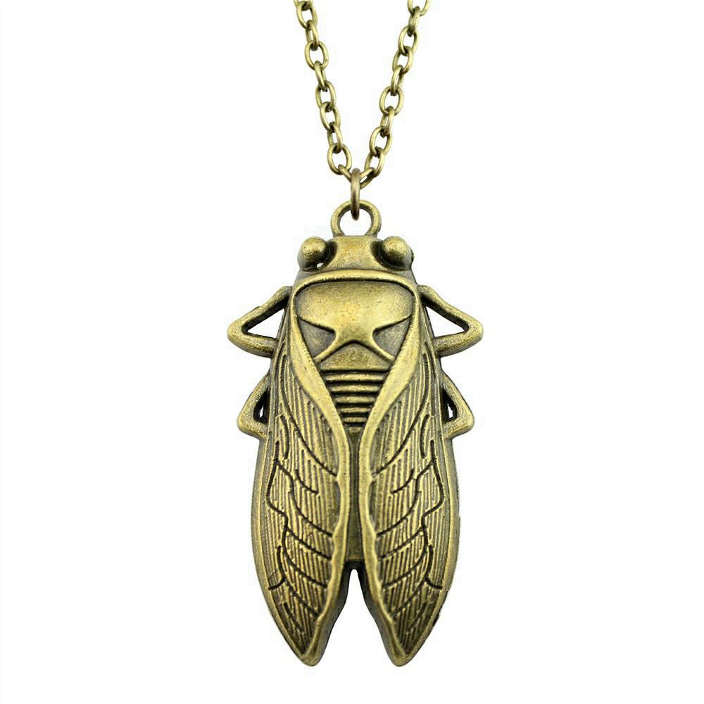 Openwork Dragonfly Pendant Necklace Insect Nature Boho Jewelry 45cm or 70cm long chain