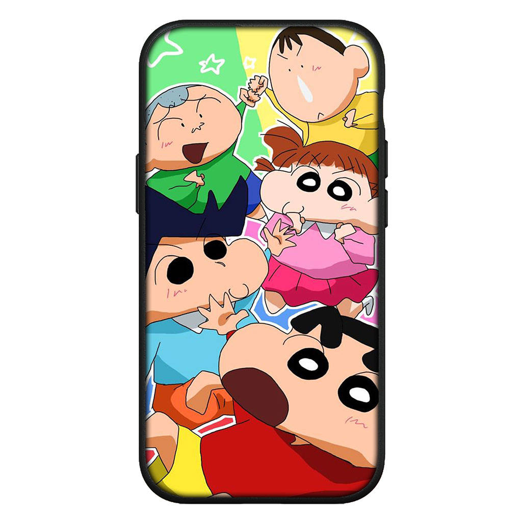 For iPhone 16 15 Xiaomi Redmi Note 14 13 12 11 Pro Max X 8 9 16e Samsung Galaxy S25 S24 S23 Moto OPPO Huawei Cute Crayon Shin Chan Shinchan Phone Case