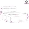 Box Spring Bed with Mattress Light Gray 160 x 200 cm Fabric