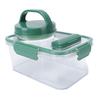Portable Salad Jar with Sauce Cup and Fork Reusable Plastic Leakproof Salad Container Bowl for Lunch Picnic Outdoor