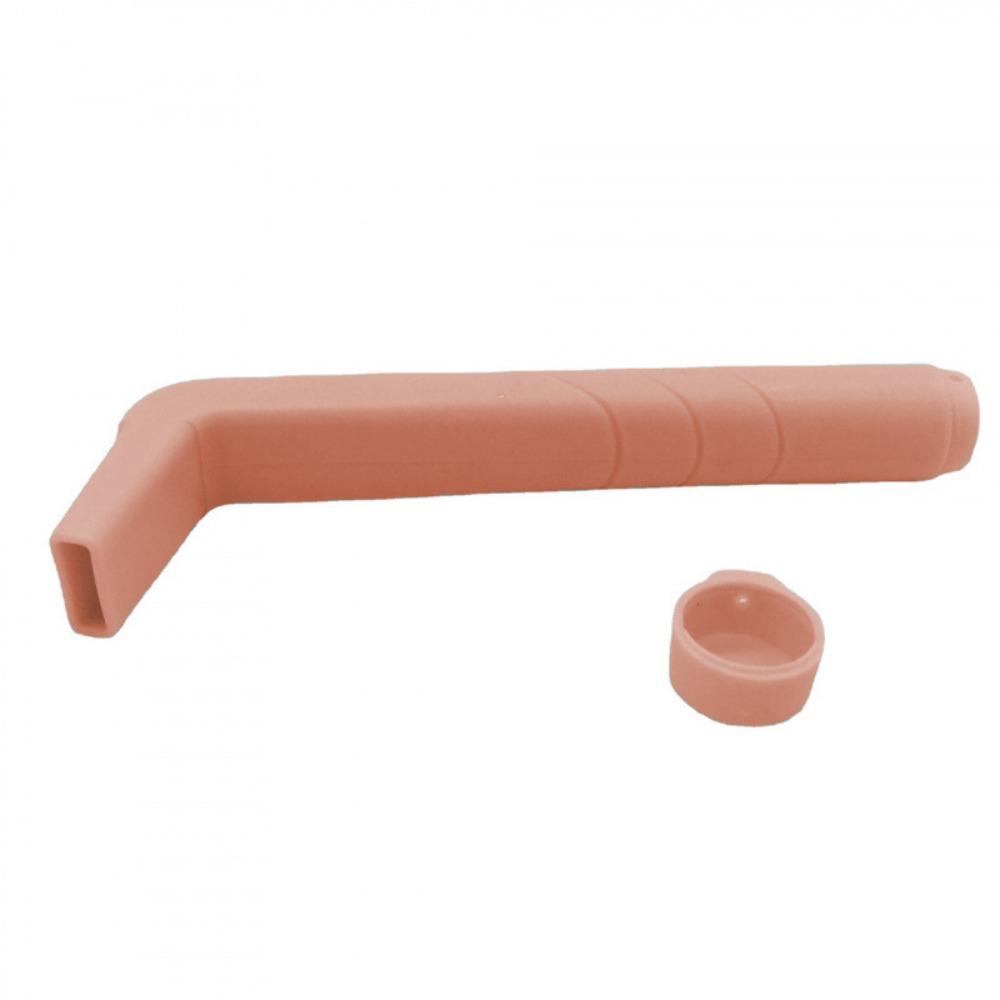 

5 Pieces Practical L-Shaped Hiccup Straw PP Effective Kids Burp Stopping Straw Universal Reusable Cup Straw Elderly розовый