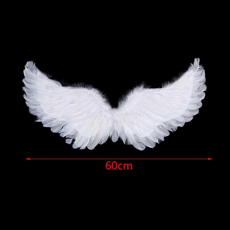 Kids Adult Party Swallow White Angel Feather Wings Halo Magic Wands Cosplay Elastic Straps Wedding Halloween Birthday Props