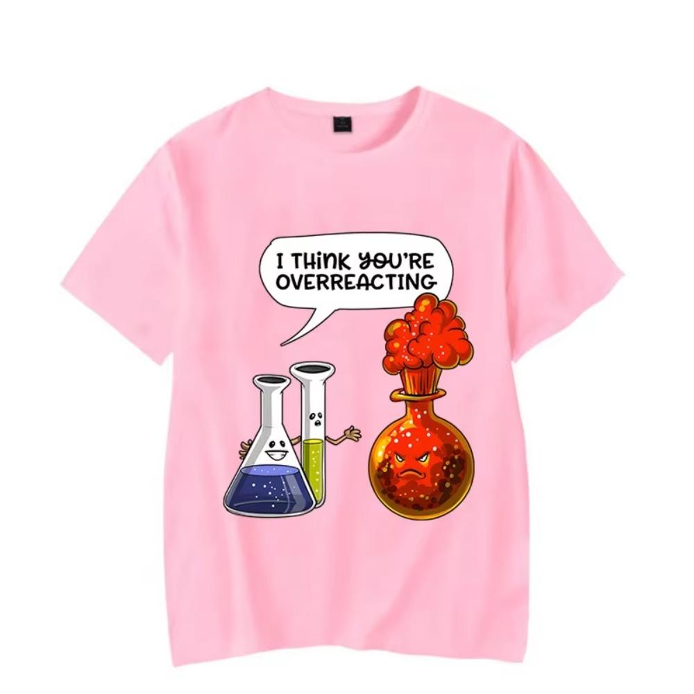 Nou La Modă Vară Modă Bărbați Femei Tricou Chimie Reacționezi Exagerat Amuzant Bărbați Tricouri Oversized Mânecă Scurtă Topuri Tricou