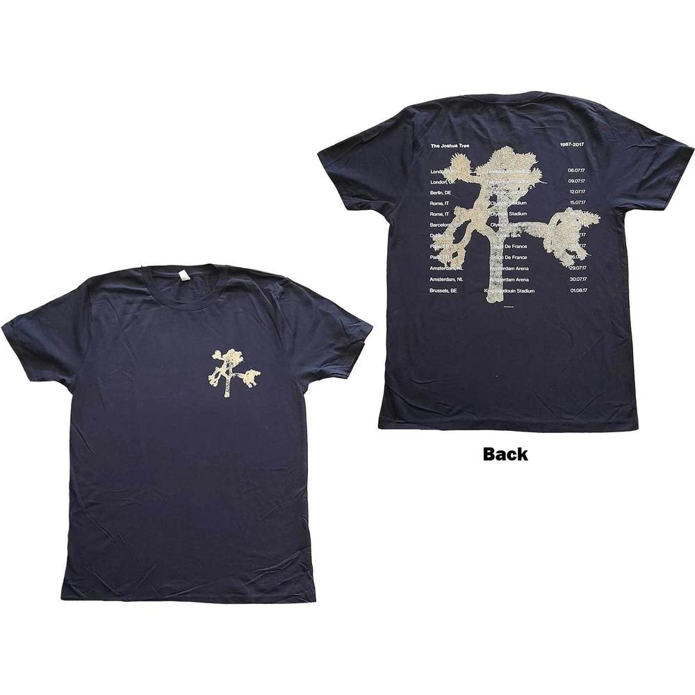 U2 Unisex Tshirt Joshua Tree Photo (Back Print) (Extour) M