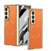 Für Samsung Galaxy Z Fold 8 Ultra 5G Hülle Luxus Mattes Leder Galvanisiert Magnetisch Kabelloses Laden Scharnier Gehärtete Folie Abdeckung