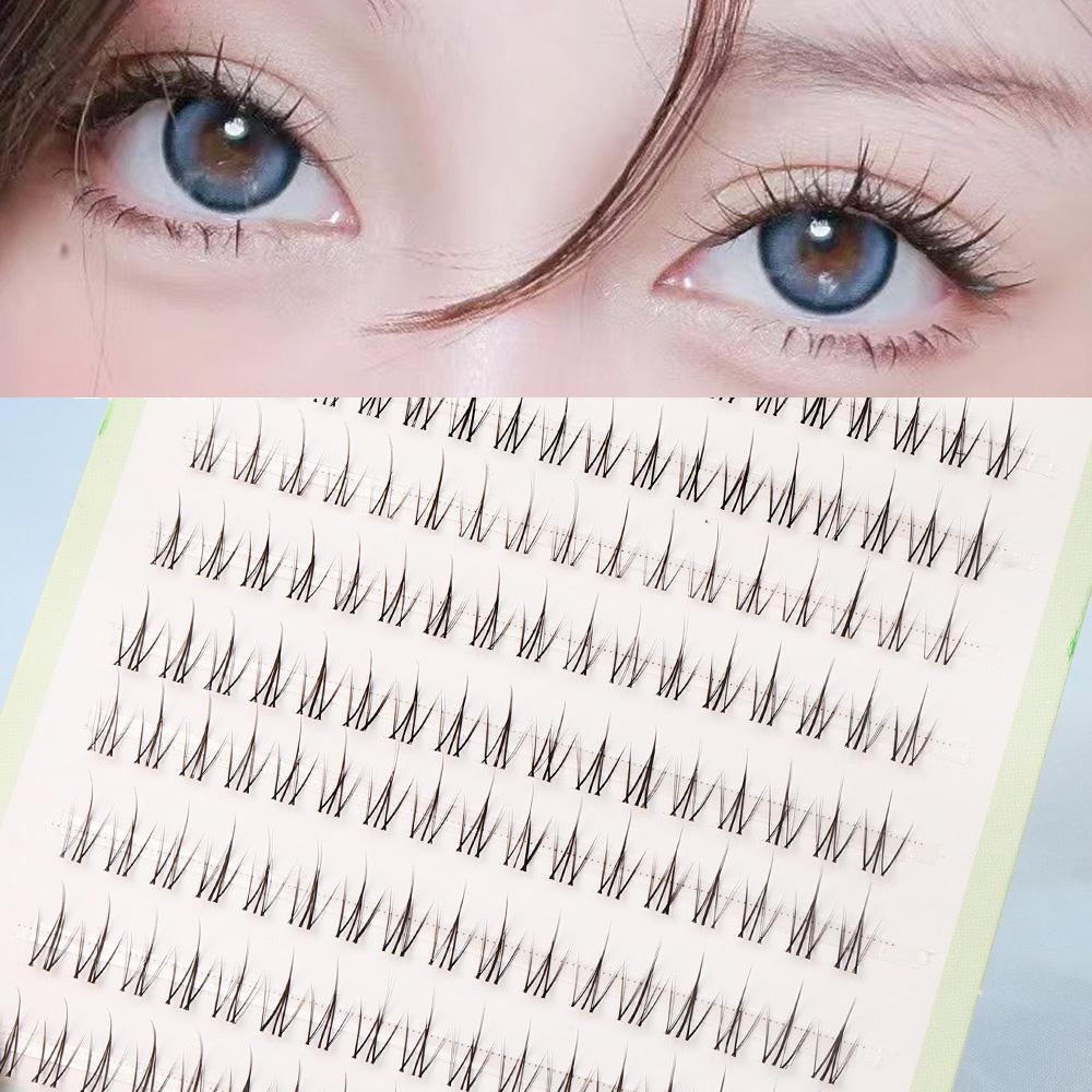 Simulation Grafted False Eyelashes Natural Realistic Segmented Lashes for Women and Girls Cosmetic Supplies