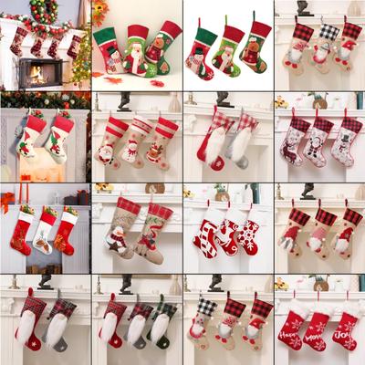 Weihnachtsstrumpfsack Weihnachtsgeschenk Süßigkeitentüte Weihnachtsdekoration für Zuhause Navidad Socke Weihnachtsbaumdeko Neujahr 2024