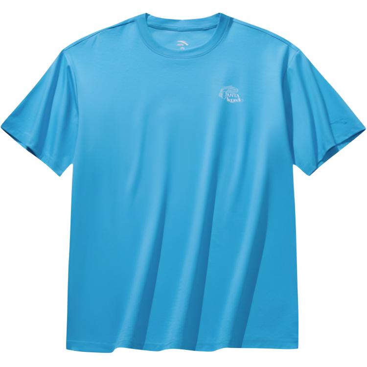 Anta Casual Series Round Neck Fashion Loose Breathable Simple Letter Print Versatile Short Sleeve T-Shirt Men Tops 152628115-6 S