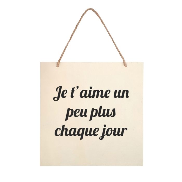 Carré à suspendre - MEGACREA DIY - 20x20x0,4 cm - Bois brut - A décorer - Mixte