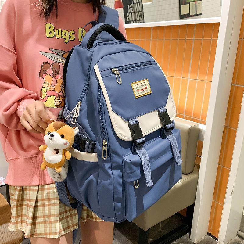 Women's Backpack School Bag, Campus High School Junior High School Student Versatile Trendy Backpack, Large Capacity School Bag, Office Computer Bag