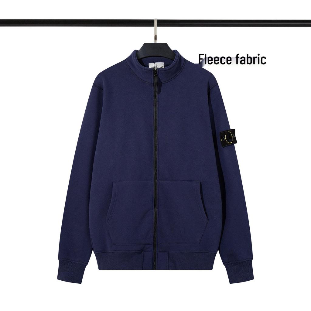 New Style CrossSTONE Classic Stand Collar Unisex Fleece Cardigan