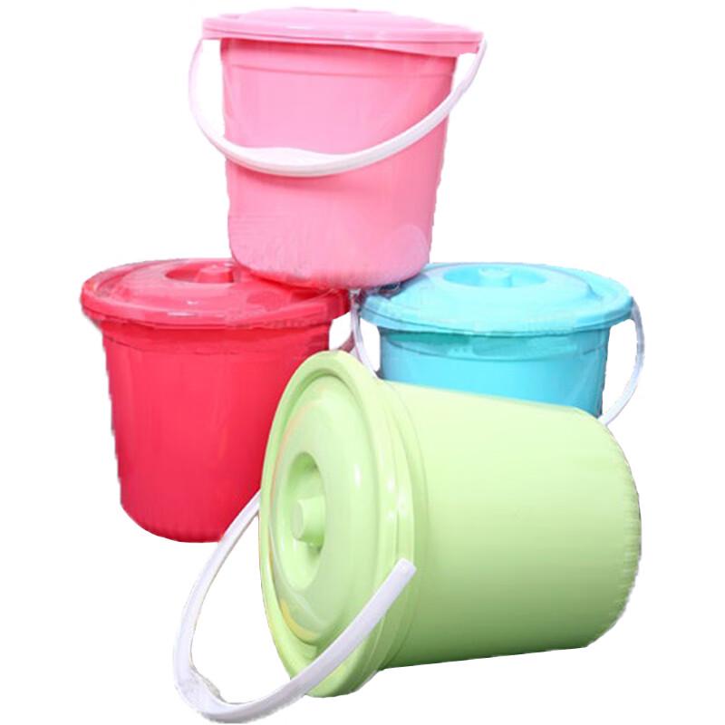 HONGZHENG Multi-Purpose Plastic Bucket with Lid and Handle случайный
