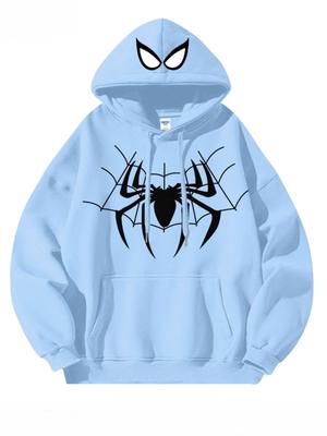 American Style Retro Style Spiderman Cartoon Anime Peripher Mans Hoodie In Spring and Autumn Parent Adult Hoodie