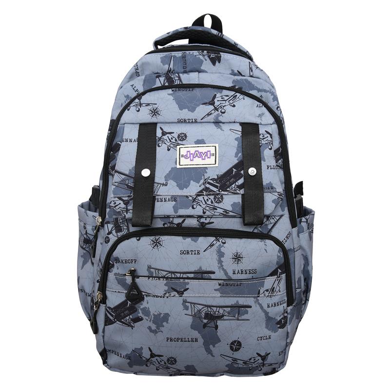 

Большая вместимость школьный рюкзак для школьников с принтом для мужчин легкий рюкзак для женщин серый