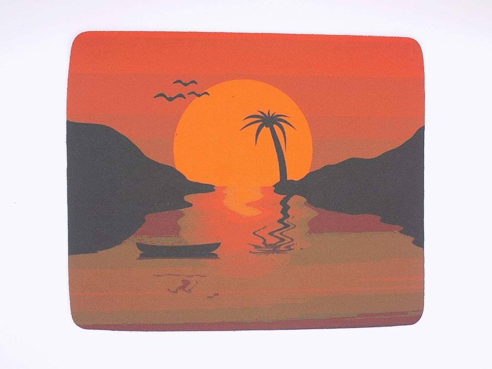 Sunset at the Beach- Mouse Pad Unisex T-Shirt L