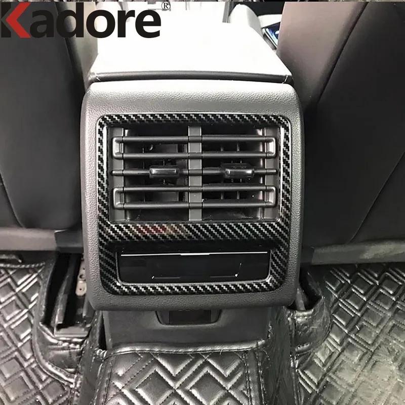 For Volkswagen VW Golf 8 MK8 Pro R - Carbon Car Armrest Rear Air Condition Vent Outlet Cover Trim Interior Accessories