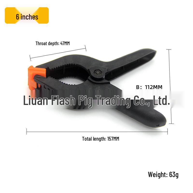 Multi-Size Plastic A-Clamp for Photography and Woodworking - 3", 4", 9" Heavy-Duty Spring Clamps