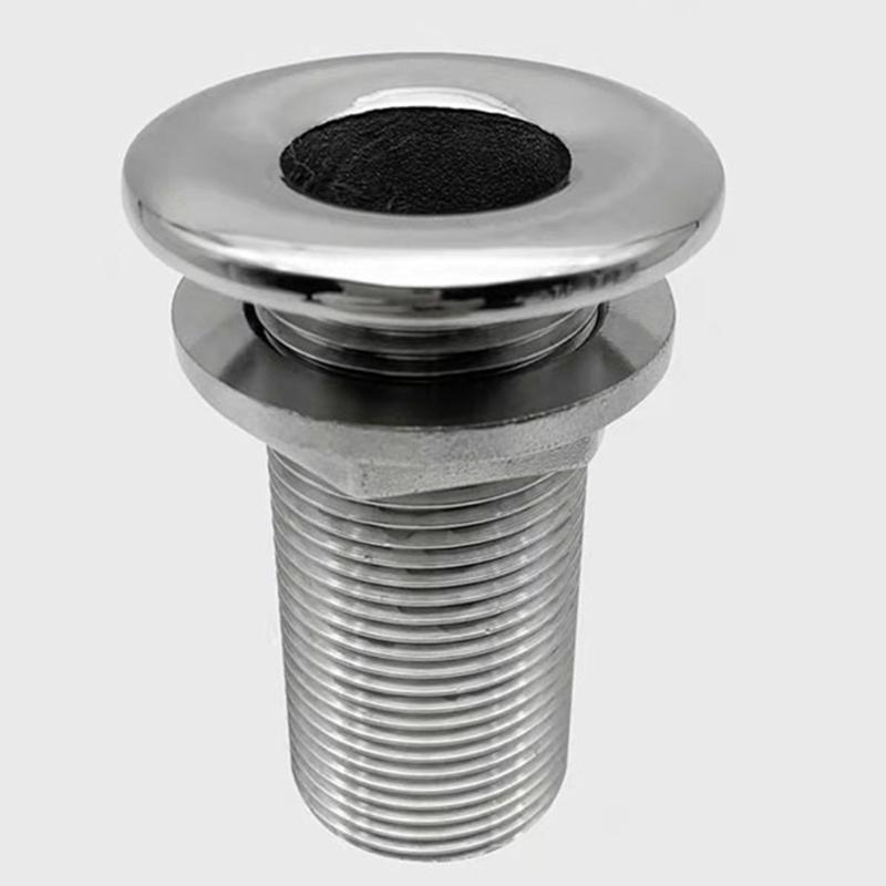 Boat Marine Drain Vent Yacht Water Outlet Port Bilge Drain Vent 316 Stainless Thru-Hull Valve Fitting 1 3/4 3/8 1/2Inch