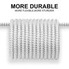 3-in-1 Datenkabel Kupferkern Nylon Geflochten Anti-Dehnungs Mehrfachanschluss 2a Schnellladung Handy Ladekabel