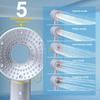 5 Modes Shower Head Set One-Key Stop High Pressure Filter Showerhead Water Saving Detachable Pressurized Shower Head