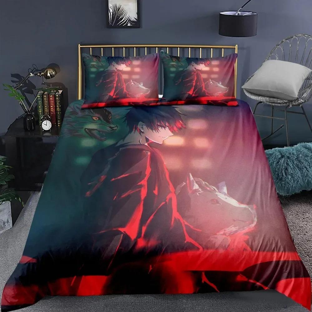 Jujutsu Kaisen Bettwäsche-Set Japan Berühmter Anime Bettbezug-Sets Steppdecke Bettwäsche Twin Queen King Einzelgröße Dropshipping