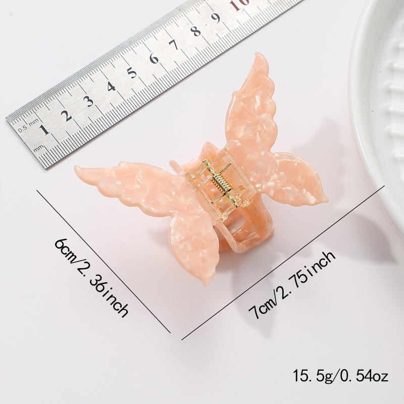 New Fairy Acetate Fiber Butterfly Hair Claw Colorful French Hair Styling Tools Accessories Retro Hair Clamps Sweet Hair Clip