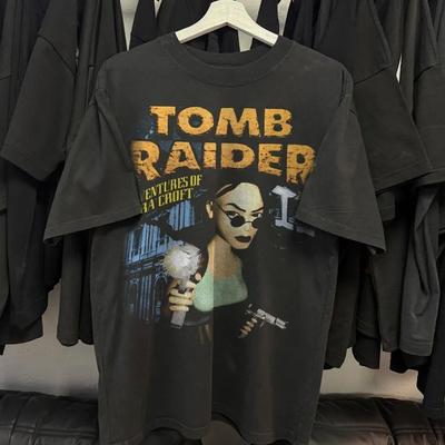 Retro PS1 Tomb Raider Promo Unisex T-Shirt Geschenk für Fan S5XL Unisex T-Shirt