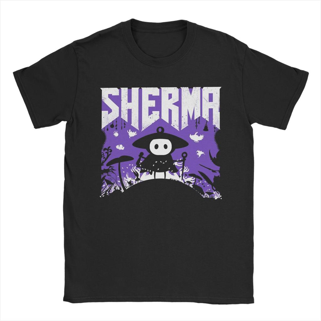 Funny Sherma Silksong Funny Video Game T-Shirts Men Round Neck Pure Cotton T Shirts  Short Sleeve Tee Shirt Plus Size Tops