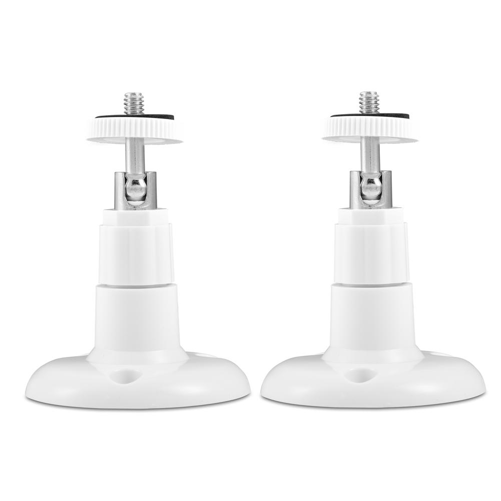2pcs 360 Degree Rotatable Security Camera Indoor Outdoor Wall Metal Bracket Mount