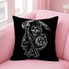 Classic Crime S-Sons Of A-Anarchy Double-Sided Printed Pillow Cover Short Plush Suitable Living Rooms Sofas Throw Cushion Cover