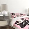 Cute Punk Cartoon Girls Print Duvet Cover Set Comforter Cover Bedding Set No Filler Teen Girls Bedroom Decor