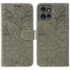 For Motorola Edge 50 Pro 5G/Edge 50 5G Case Lace Flowers PU Leather Flip Wallet Phone Cover