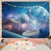 Mysterious Spaceship Tapestry Hanging Exoplanets Dorm Dormitory Star Universe Bedroom Living Room Home Decor