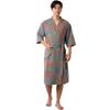 Pure Cotton Double Gauze Chinese Style Couple Bathrobe - Spring/Summer, Thin, Absorbent, Quick-Drying Pajamas/Homewear