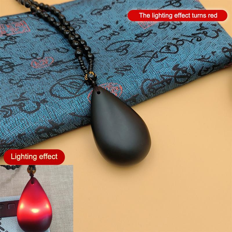 

Кулон-ожерелье с подвеской в виде дракона и Будды Майтрейи, меняющий цвет, красный, зеленый, янтарный, из смолы, ювелирное изделие, подарок для женщин и мужчин A8