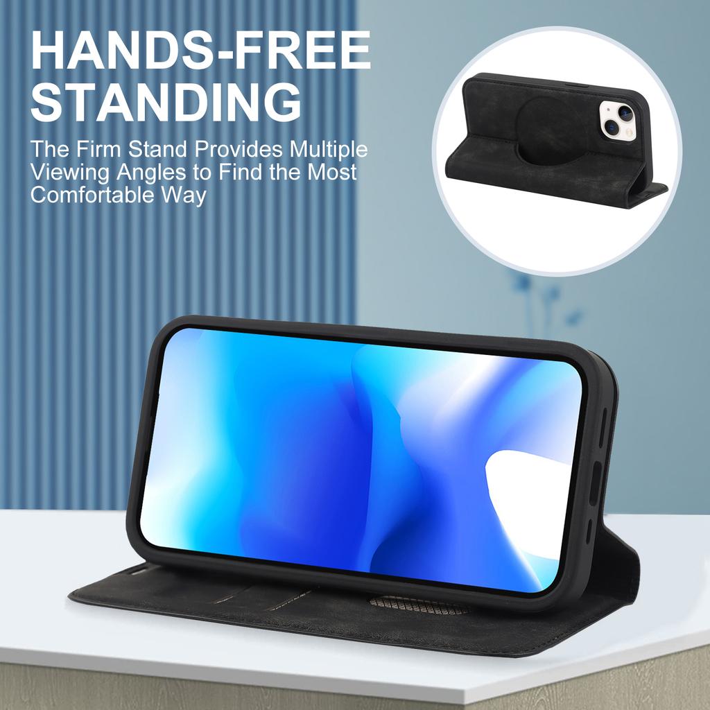 Für iPhone 15 Hülle Leder Kartenhalter Handy Schutzhülle Kompatibel mit MagSafe