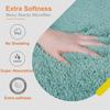 Premium Anti-Slip Microfibre Bathmat - 60cm x 40cm, Dusty Turquoise, Rectangular