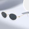 Hip Hop Oval Sunglasses Women Rhinestone Diamond Decoration Fashion Luxury Glasses Simplify Designed Unisex Shades