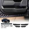 Door Anti-Kick Pad For Ford F-150 2021 2022 2023 2024 2025 LHD RHD Car Leather Carbon Mat Trim Accessories.