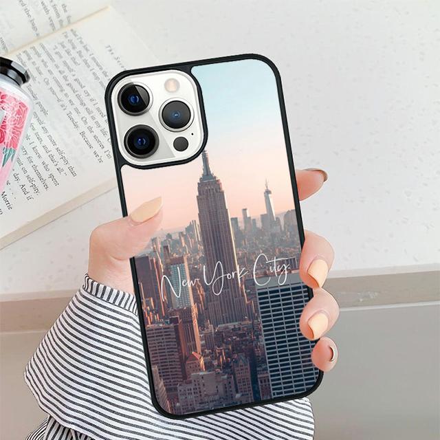 World City Travel New York Phone Case For iPhone 17 Air 16 15 14 plus 12 13 Pro max Bumper Shell Cover coque